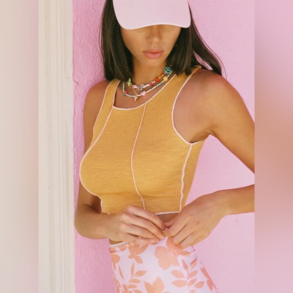Princess Polly Yellow Crop Top - Picture 2 of 11